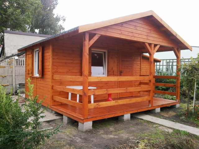 domek drewniany ogrodowy 13,5m